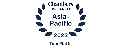 Tom Platts - Ranked in - Chambers Asia Pacific 2023
