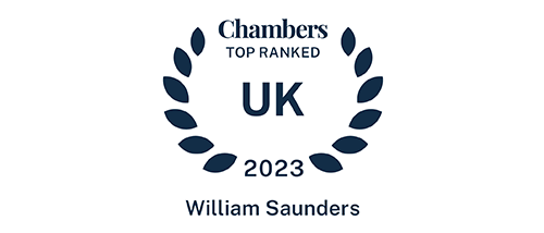 William Saunders - Top ranked - Chambers UK 2023